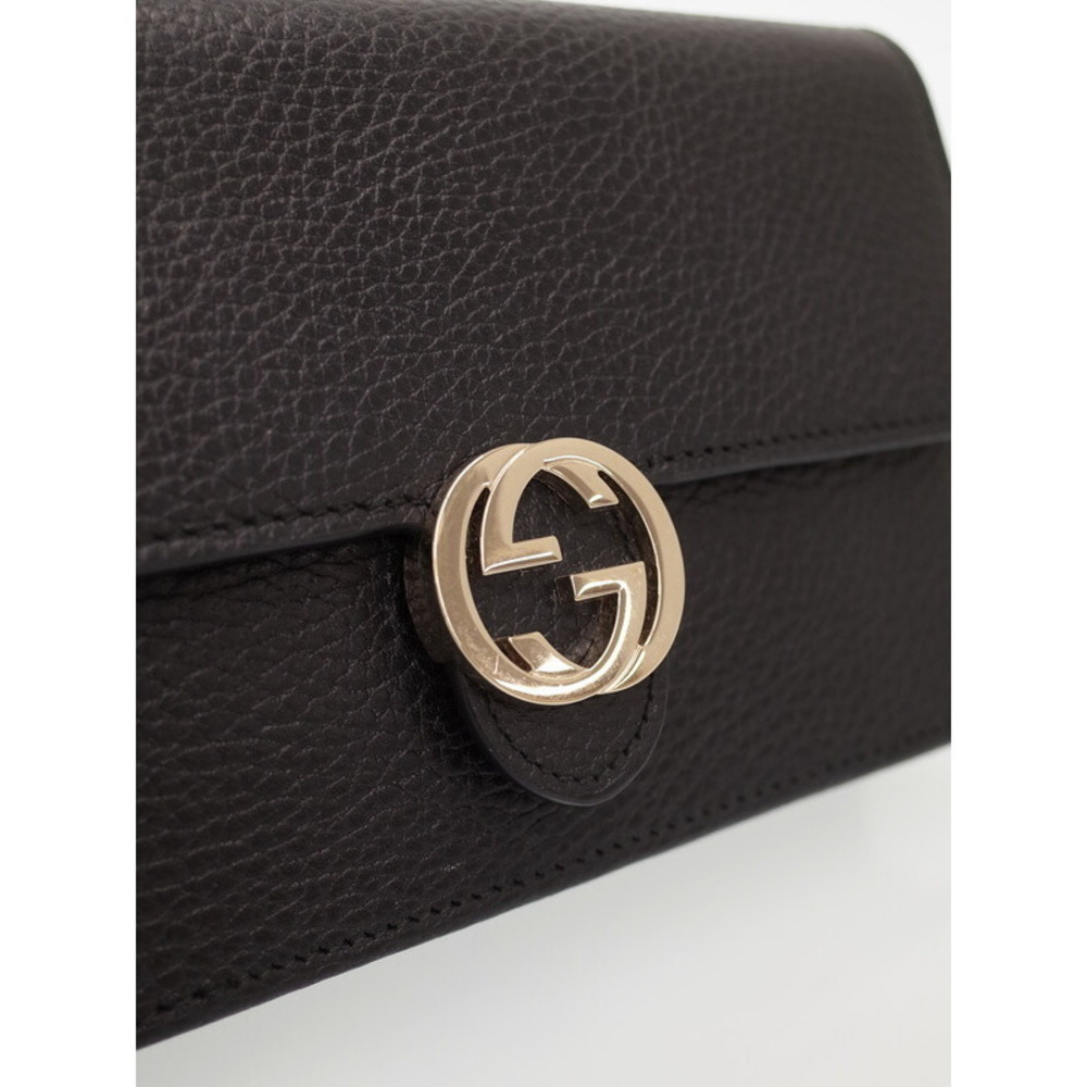 Gucci Black Wallet G Interlocking Chain - image 7